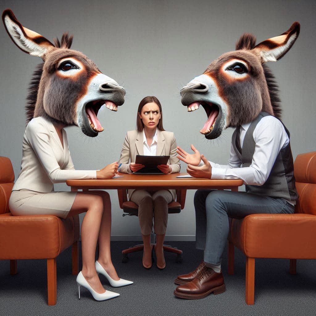 Donkey Chats Mediation Illustration